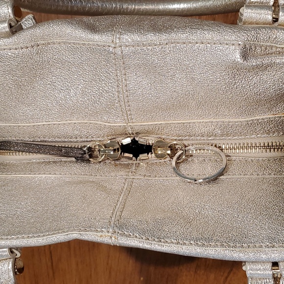 Jimmy Choo Metallic Silver Satchel - Picture 13 of 16